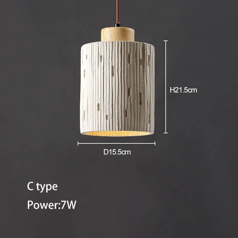 Suspension Led Béton Ciment Restaurant Bar Art Loft Designer Éclairage