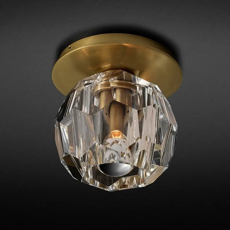 plafonnier nordique en cristal pour décoration intérieure élégante