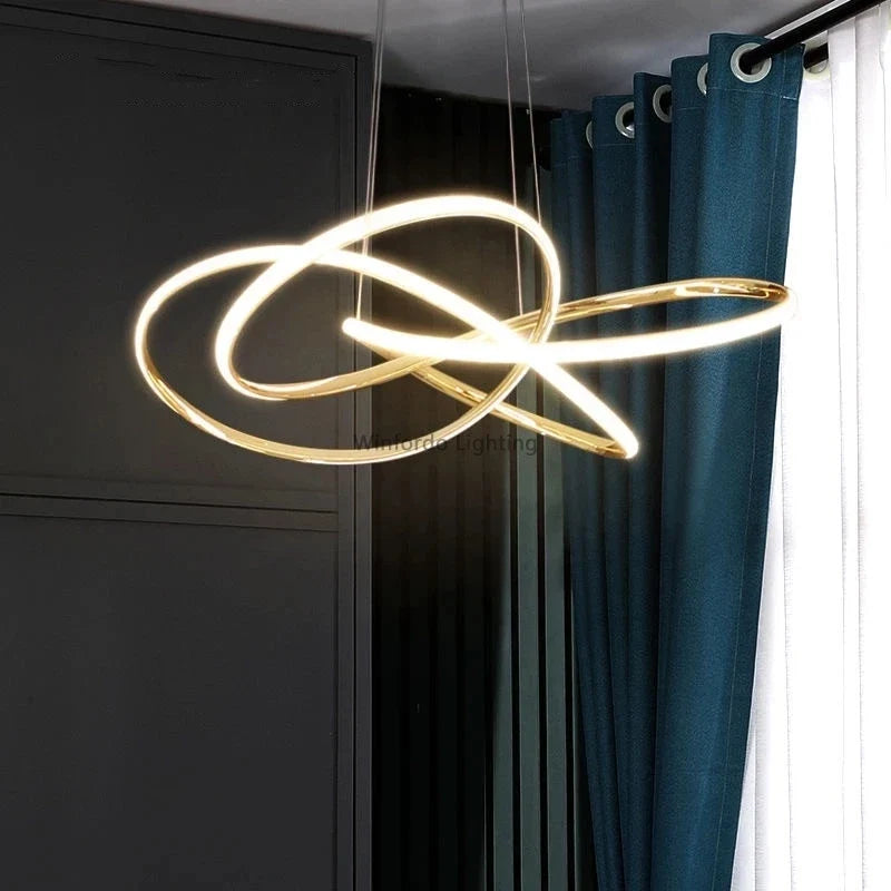 lustre led postmoderne en cristal winfordo wf-xd009