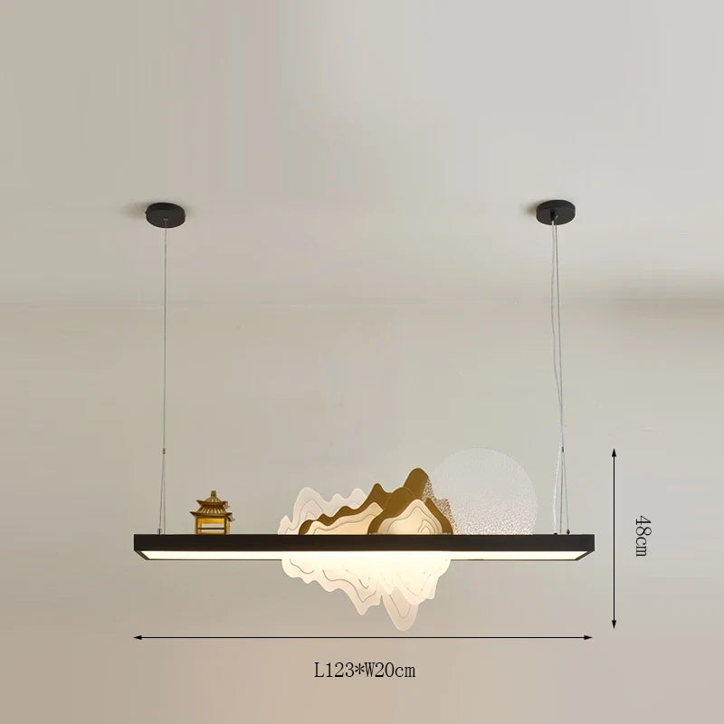 suspension chinoise en bois pour ambiance zen et économique