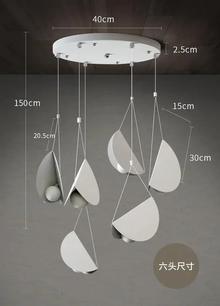 Nordic Designer Minimalist Modern Chandelier Ceiling Suspension Creative Pendant Lamp Hanging Light