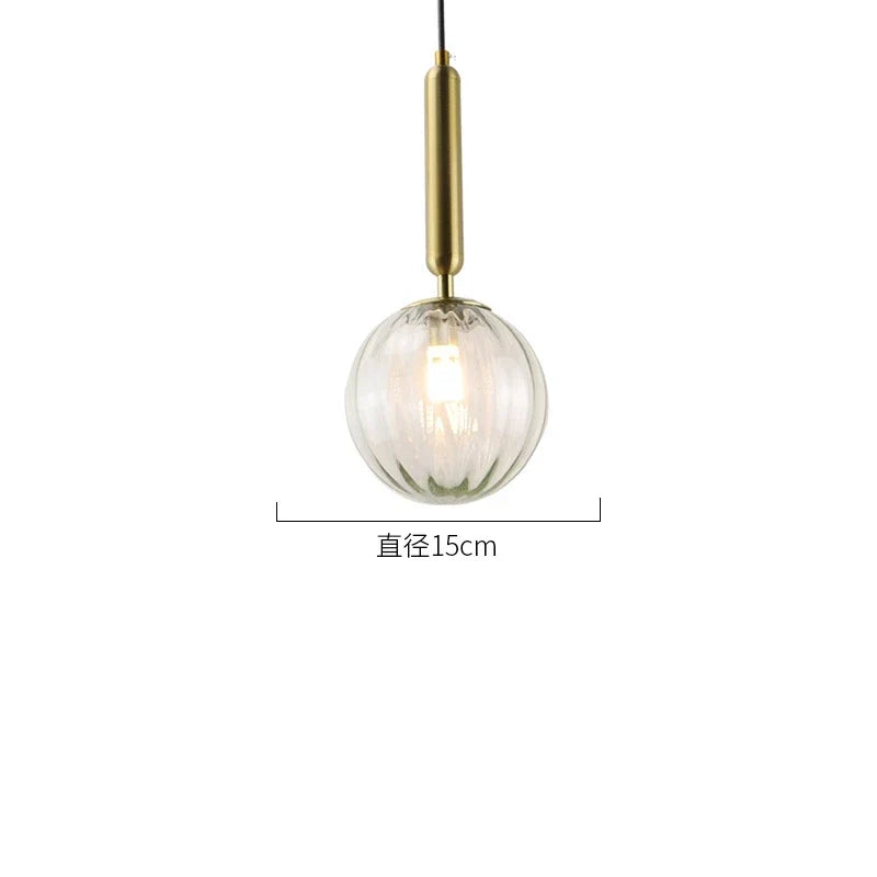 suspension moderne en verre pour décoration intérieure élégante