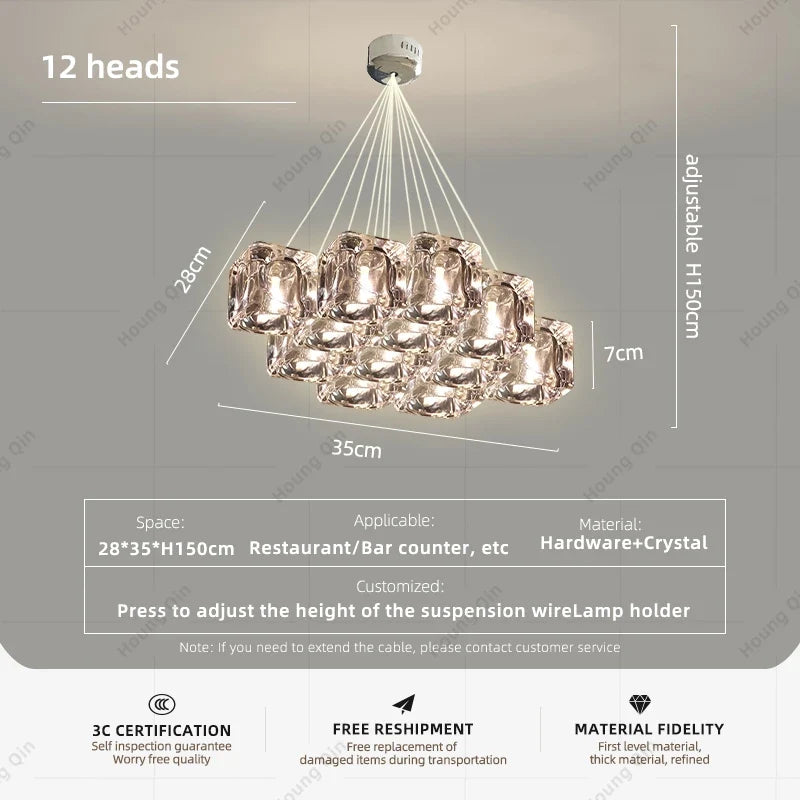 lustre led design pour éclairage intérieur moderne et élégant