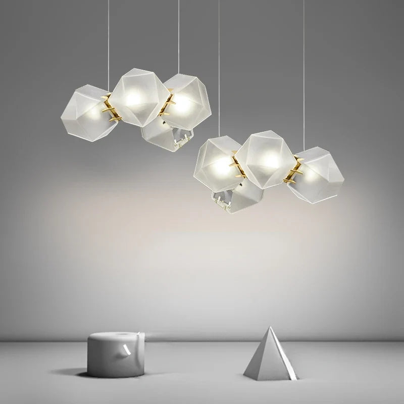 2024 Modern LED Chandelier Nordic Home Decoration  Club Front Desk Hanging Light Office Restaurant Ceiling Chandelier