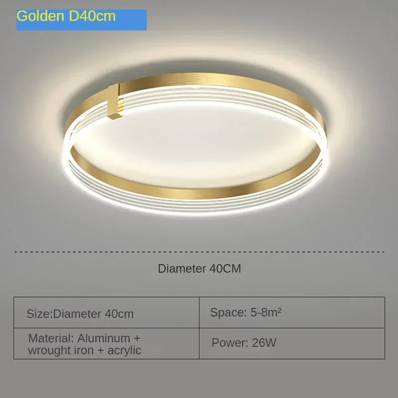 lustre moderne en acrylique avec leds pour décor luxueux