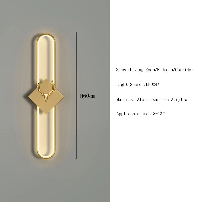 applique murale led nordique design moderne pour décoration intérieure