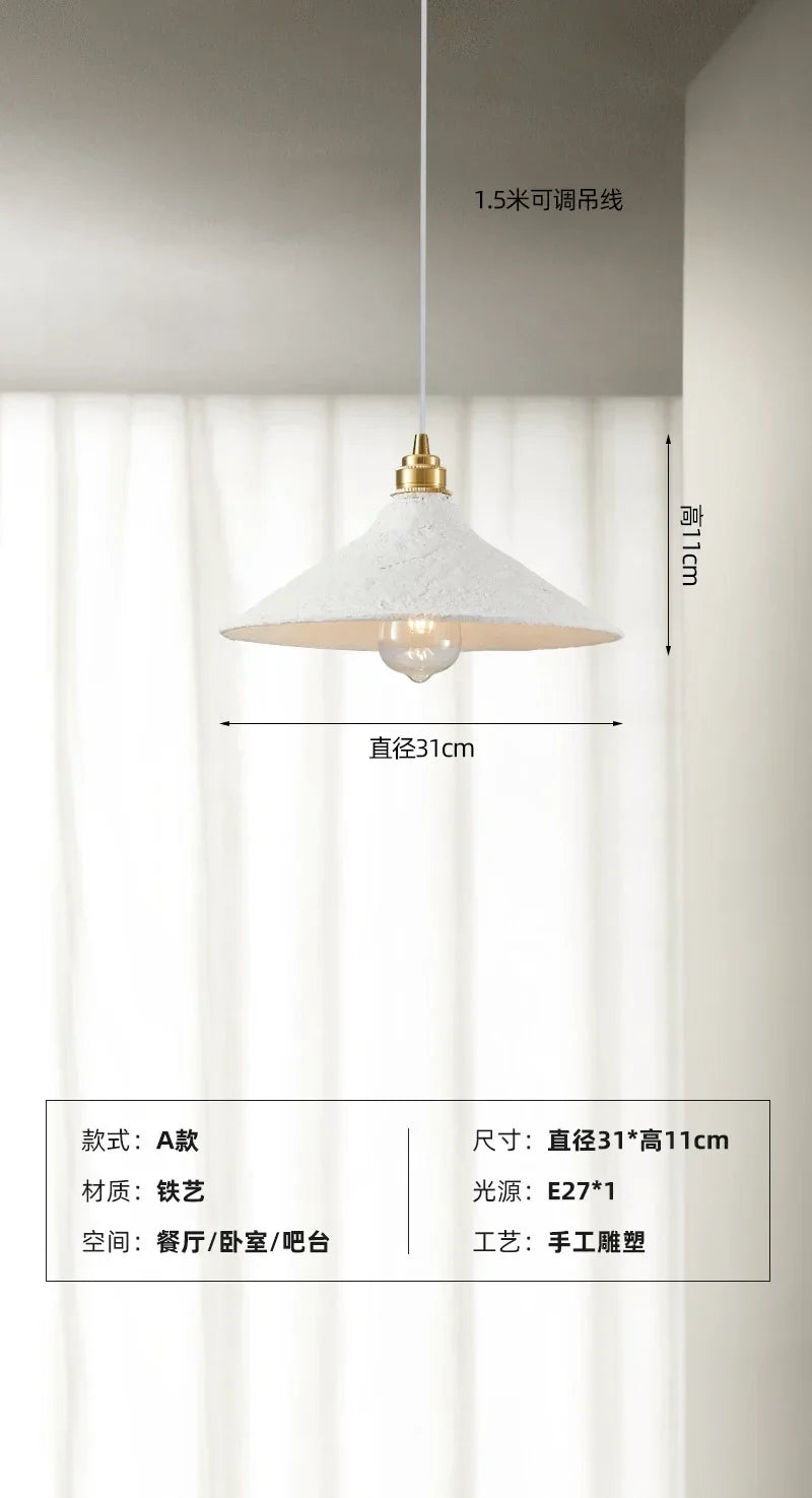 suspension artisanale wabi-sabi pour ambiance japonaise moderne