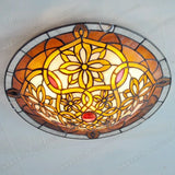 16 Inch European Twist Glass Ceiling Lamp Tiffany Style Bedroom Aisle Porch Balcony Lighting Antique LED Welding Art Lamp