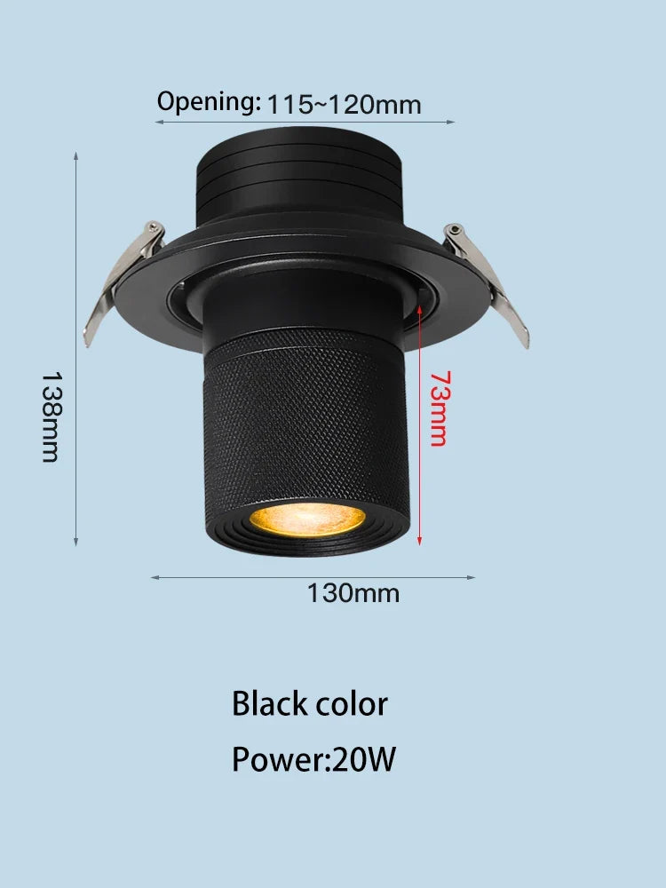 Spot lumineux Led encastrable avec technologie COB