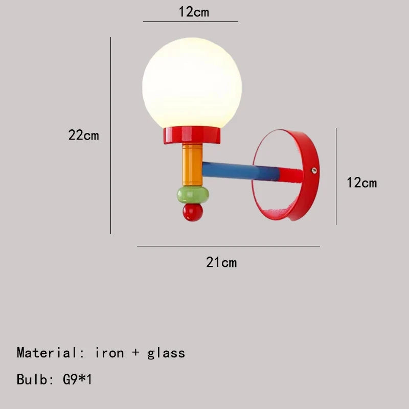 suspension en verre blanc avec fil réglable pour enfants