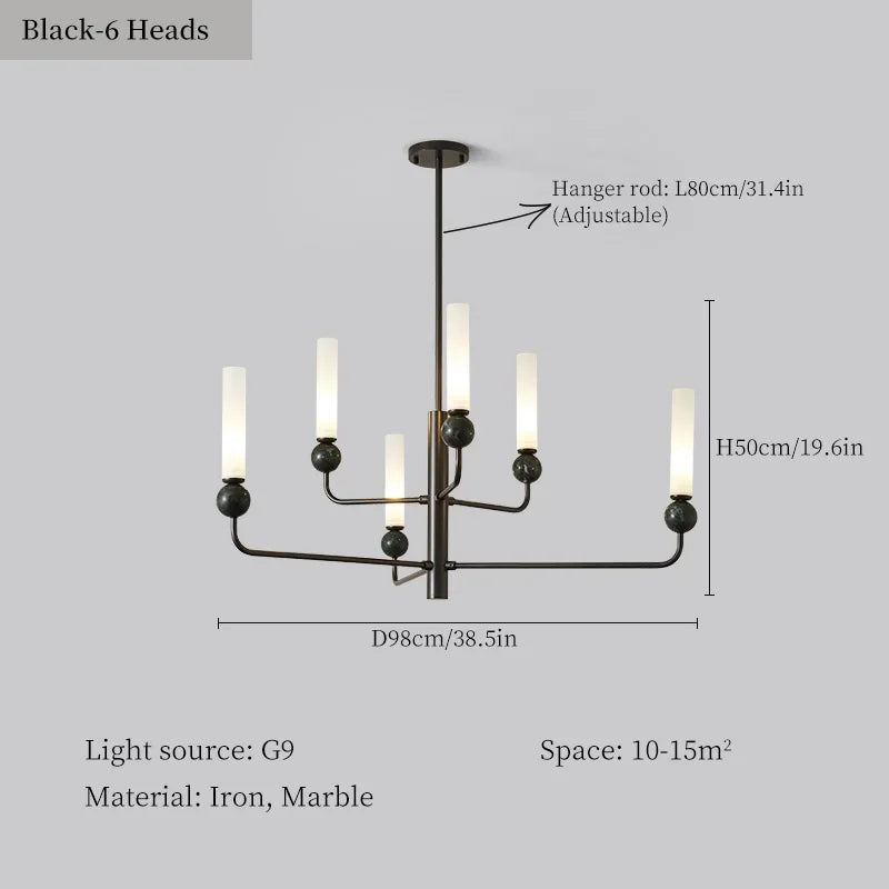 lustre moderne à LED pour décoration intérieure élégante et simple