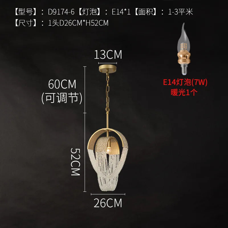 suspension en cristal design moderne suspension led décoratif