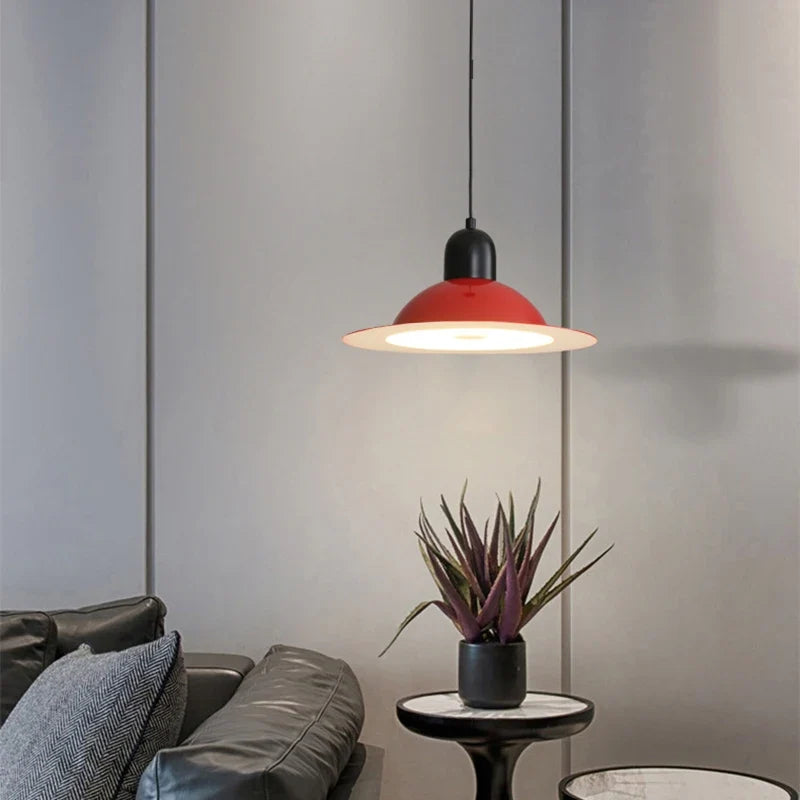 suspension led en métal avec lumière modifiable