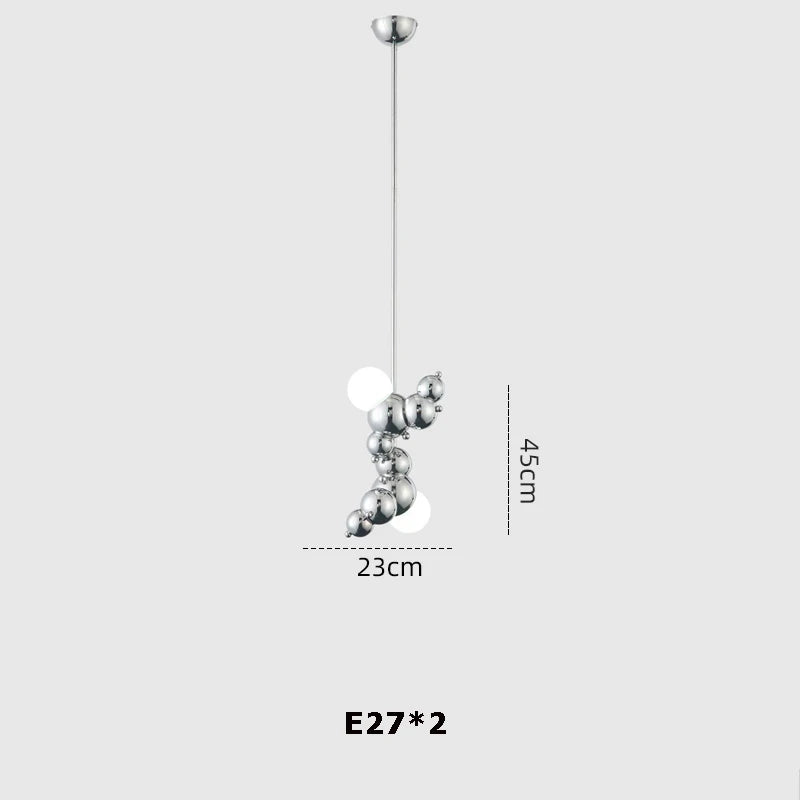 lustre suspendu led à intensité variable artistique