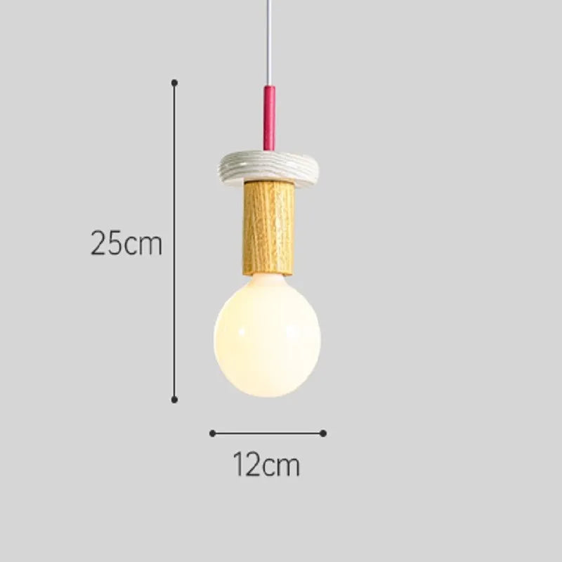 Suspension Memphis LED colorée à formes géométriques