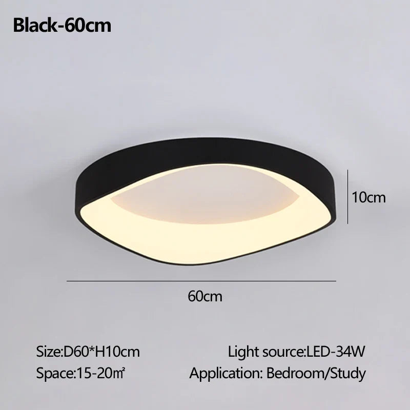 plafonnier en bois rond avec télécommande pour éclairage intérieur