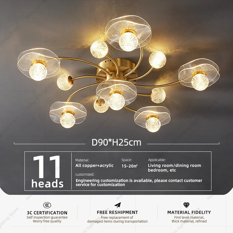plafonnier led moderne design suspendu élégant pour intérieur