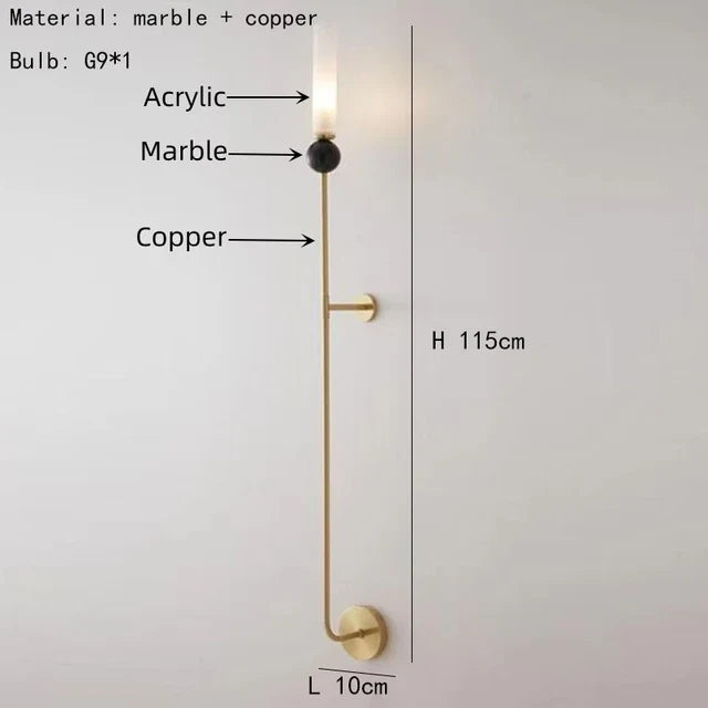 Suspension en marbre naturel