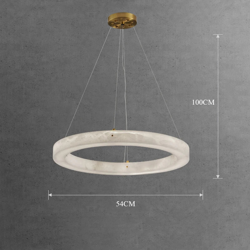suspension circulaire en marbre pour décoration intérieure