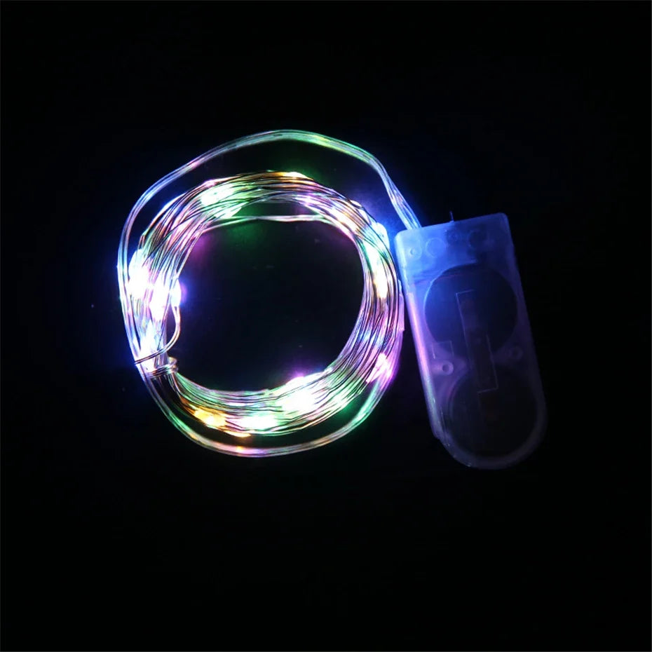 guirlande lumineuse led en fil de cuivre pour décorations de fête