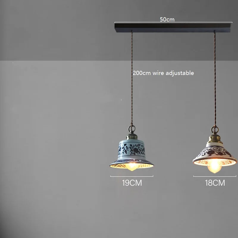 Suspension led en céramique moderne simple