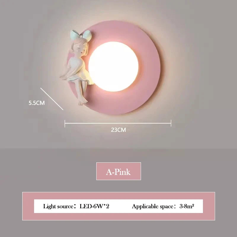 applique murale lumineuse pour chambre de fille moderne et chaleureuse