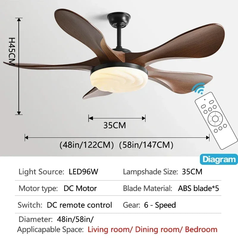 plafonnier moderne avec ventilateur silencieux pour tous espaces