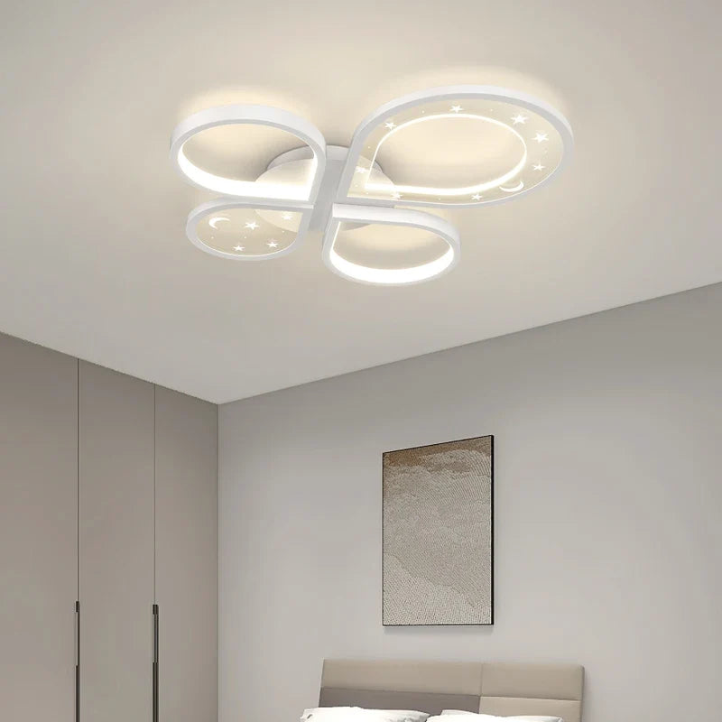 plafonnier led créatif lustre nordique moderne éclairage doré