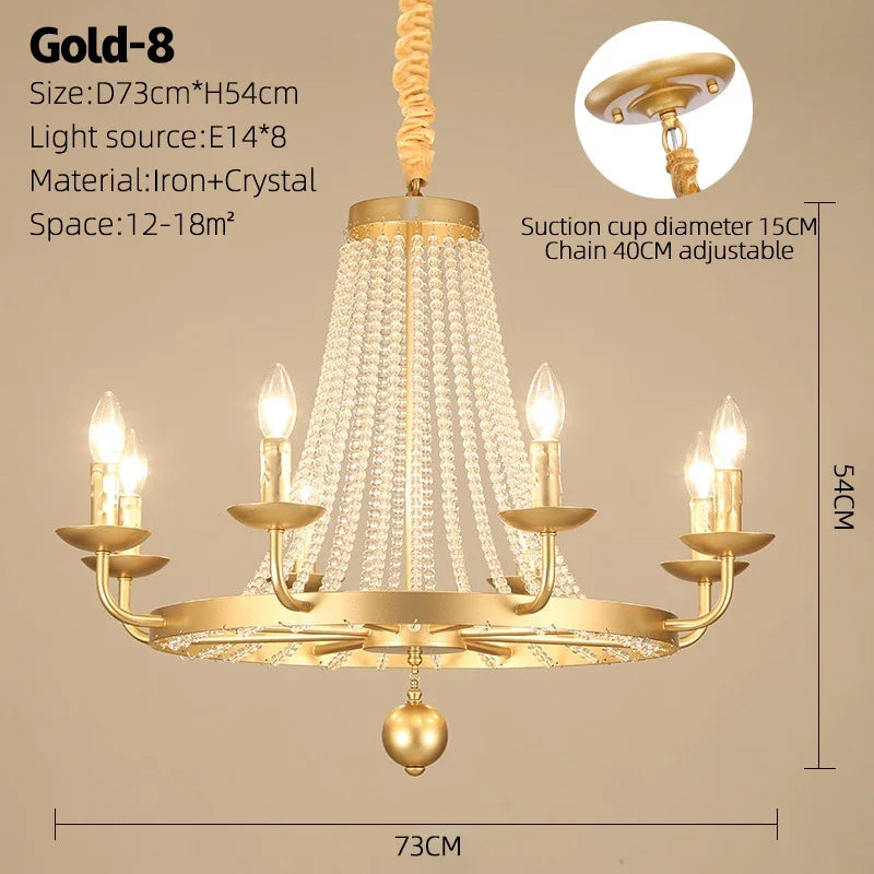 lustre cristal suspendu lumineux pour décoration intérieure élégante