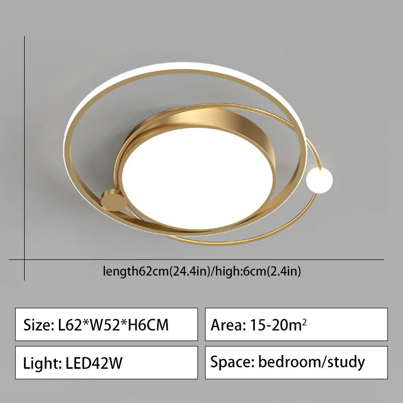 lustre led moderne à intensité variable pour intérieur