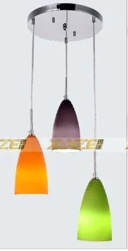 lustre suspendu en verre dépoli pour décoration moderne de la maison