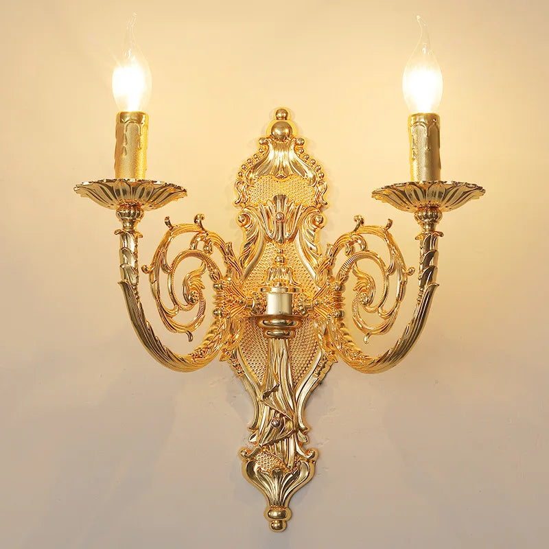 applique européenne en alliage de zinc cristal luxe éclairage hôtel