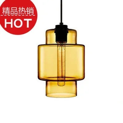 lustre suspendu moderne en verre transparent design élégant