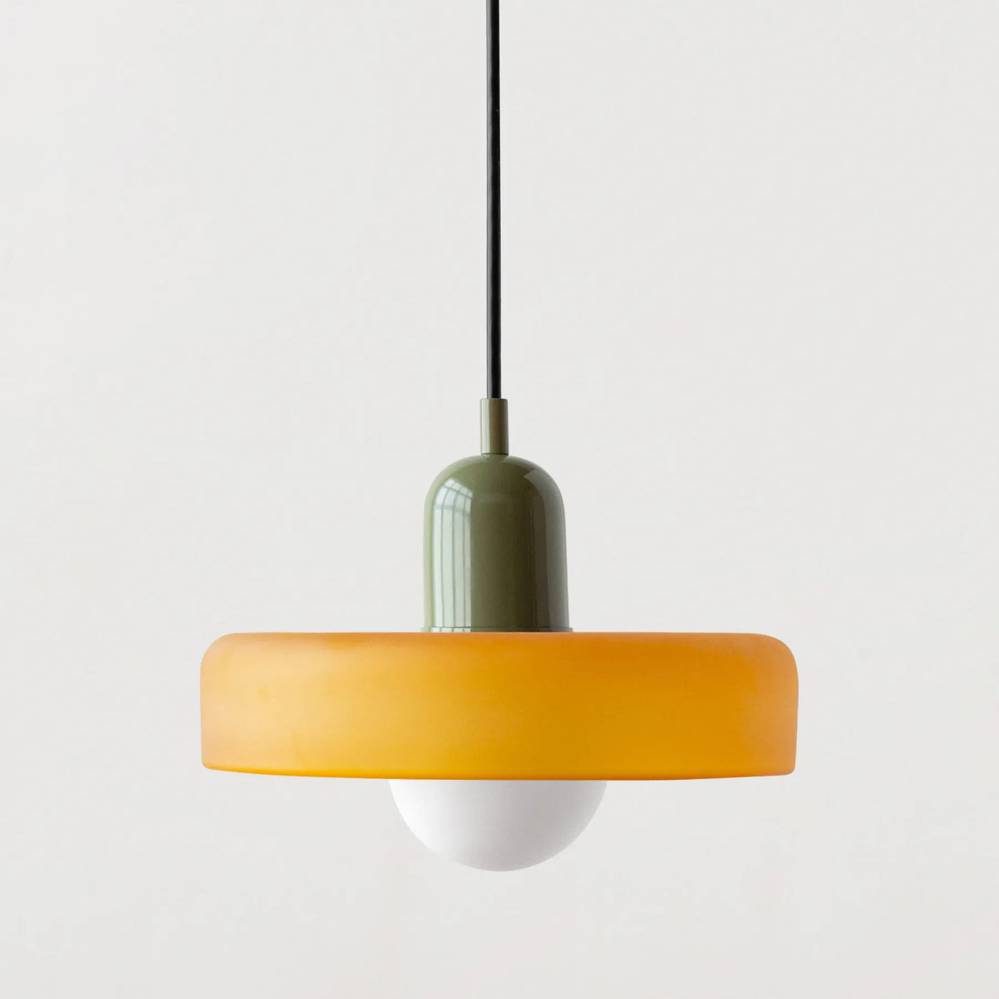 lustre moderne suspendu en verre coloré pour intérieur