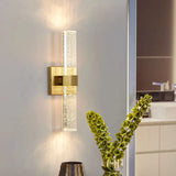 Luxury Bubble Crystal Wall Lamps Up And Dwon Modern Bedside Wall Light for Living Room Aisle Hotel Entarnce Lighting AC110V 220V