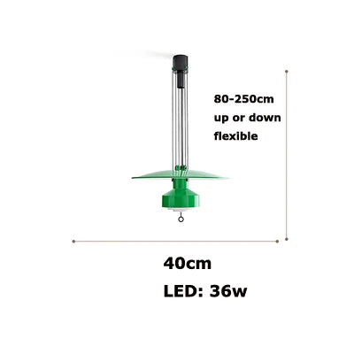 lustre italien flexible en aluminium avec leds dimmables