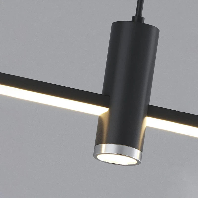 suspension led moderne minimaliste en métal