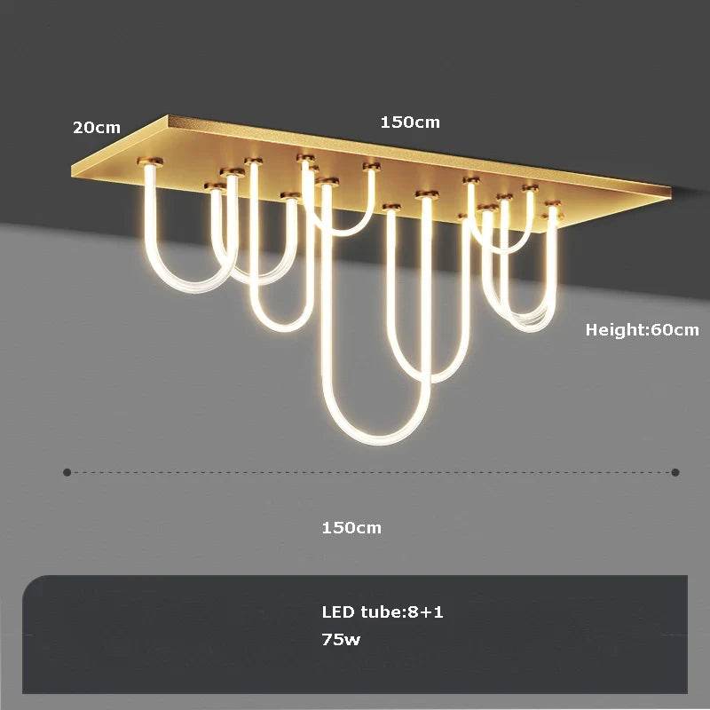 lustre led dimmable postmoderne ceinture magique 2022 nouvelle tendance