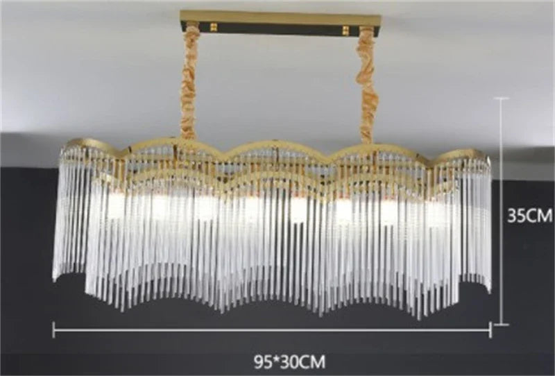 lustre en cristal moderne design luxe pour intérieur