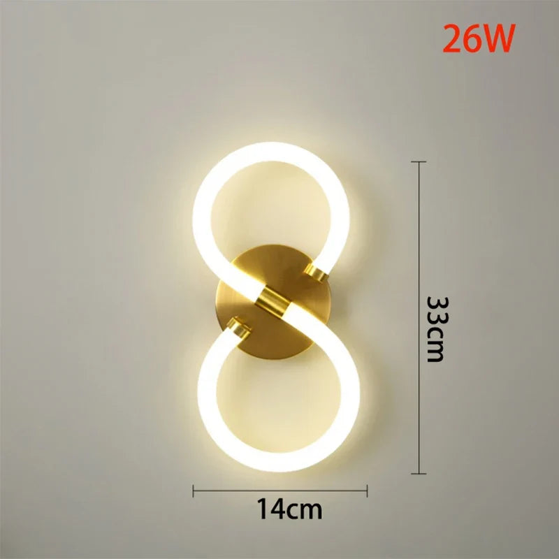 applique murale led en silice design moderne décoratif d'intérieur