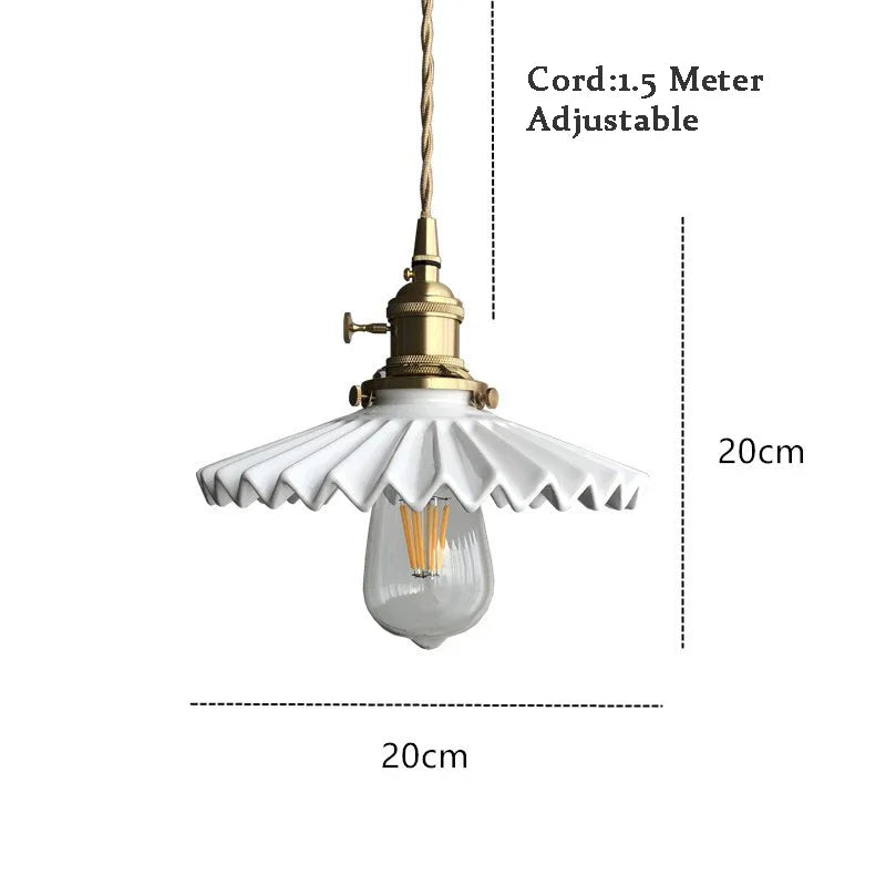 Lamp Modern LED Minimalist Creative Pendant Light, White Ceramic Pendant Lamp For Bedroom Bedside Bar Living Room Kitchen Isla