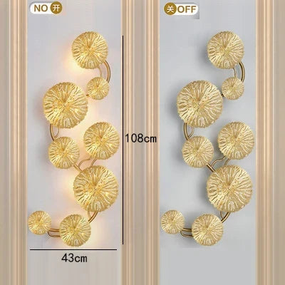 applique murale led dorée design moderne décoration intérieure