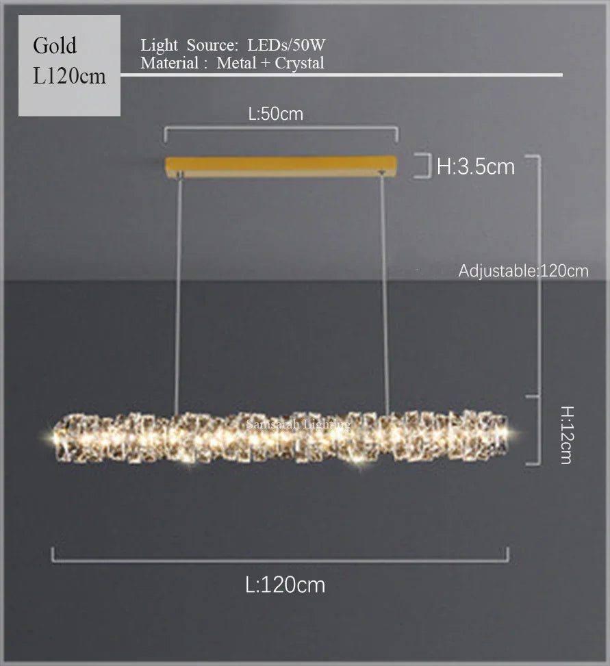 2024 Luxury K9 Crystals Chandelier Led Pendant Lights Steel Luxury Hanging Lamp Fixtures For Home decoration
