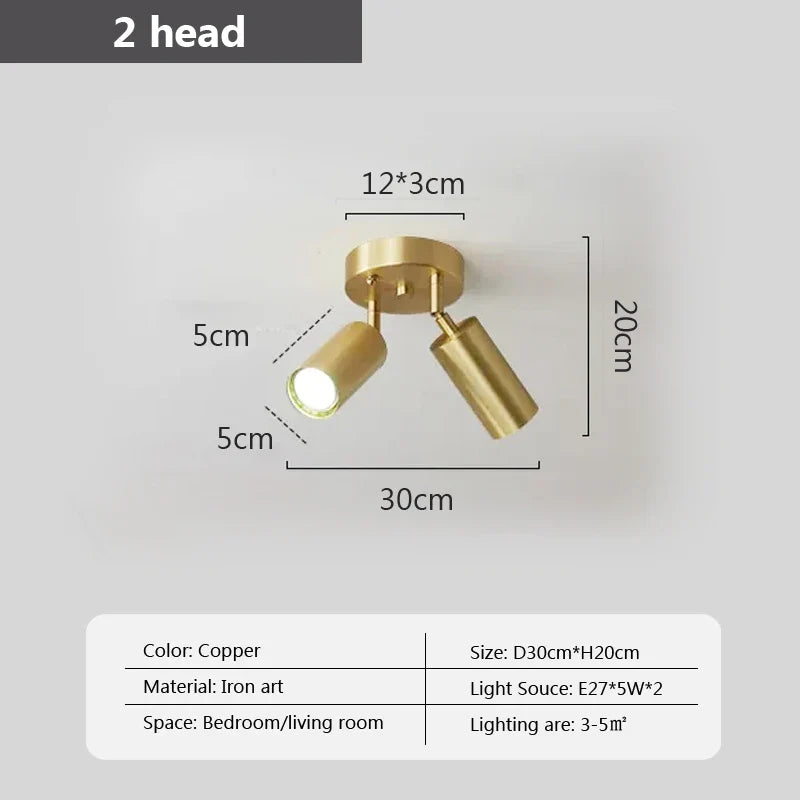 plafonnier led moderne avec projecteurs luminaire09