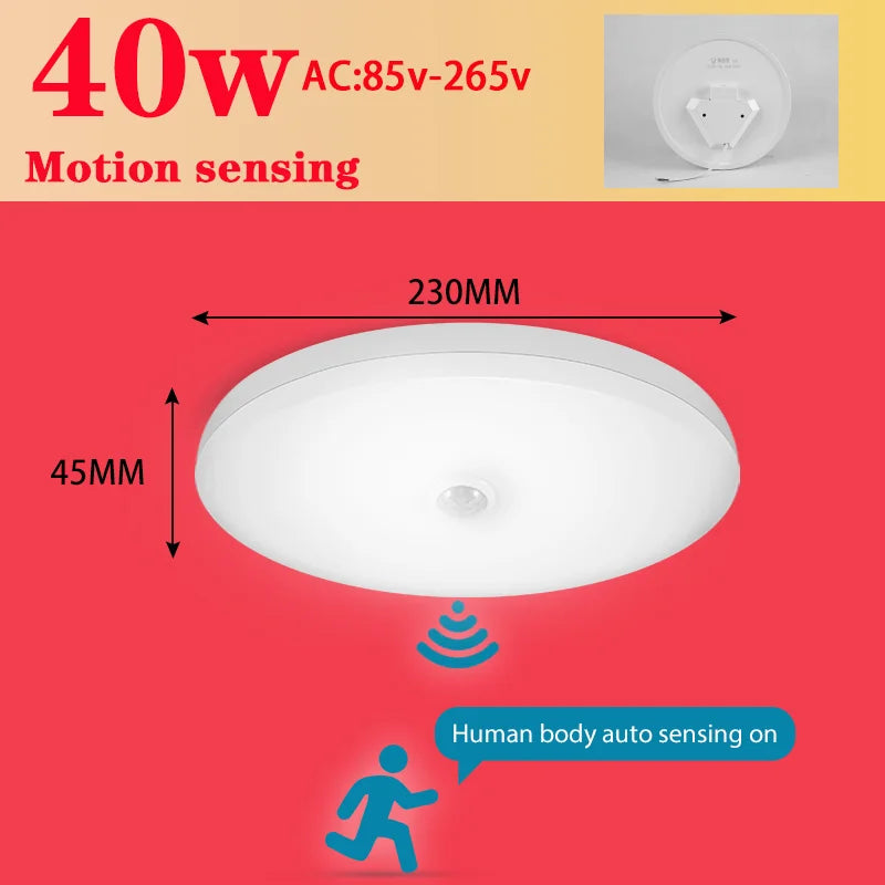 plafonnier led avec détecteur de mouvement pour intérieur
