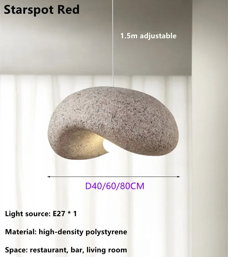 Lustre design façon japonais arrondi