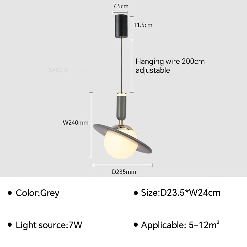 suspension à led moderne pour décoration intérieure élégante
