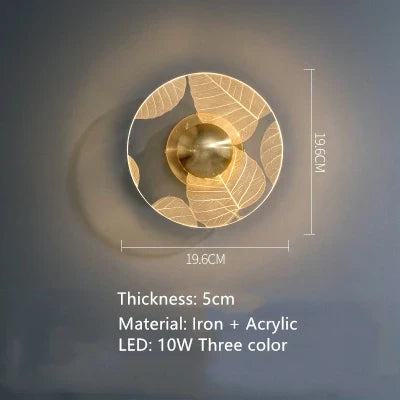 applique murale led fleur en acrylique décoration artistique intérieure