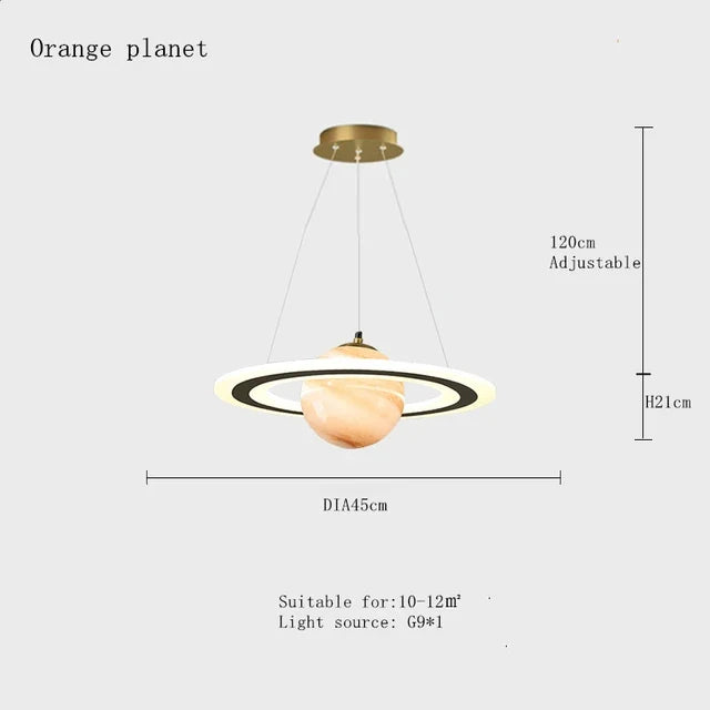 suspension planet earth pour chambre d'enfant astronaute étoile décorative