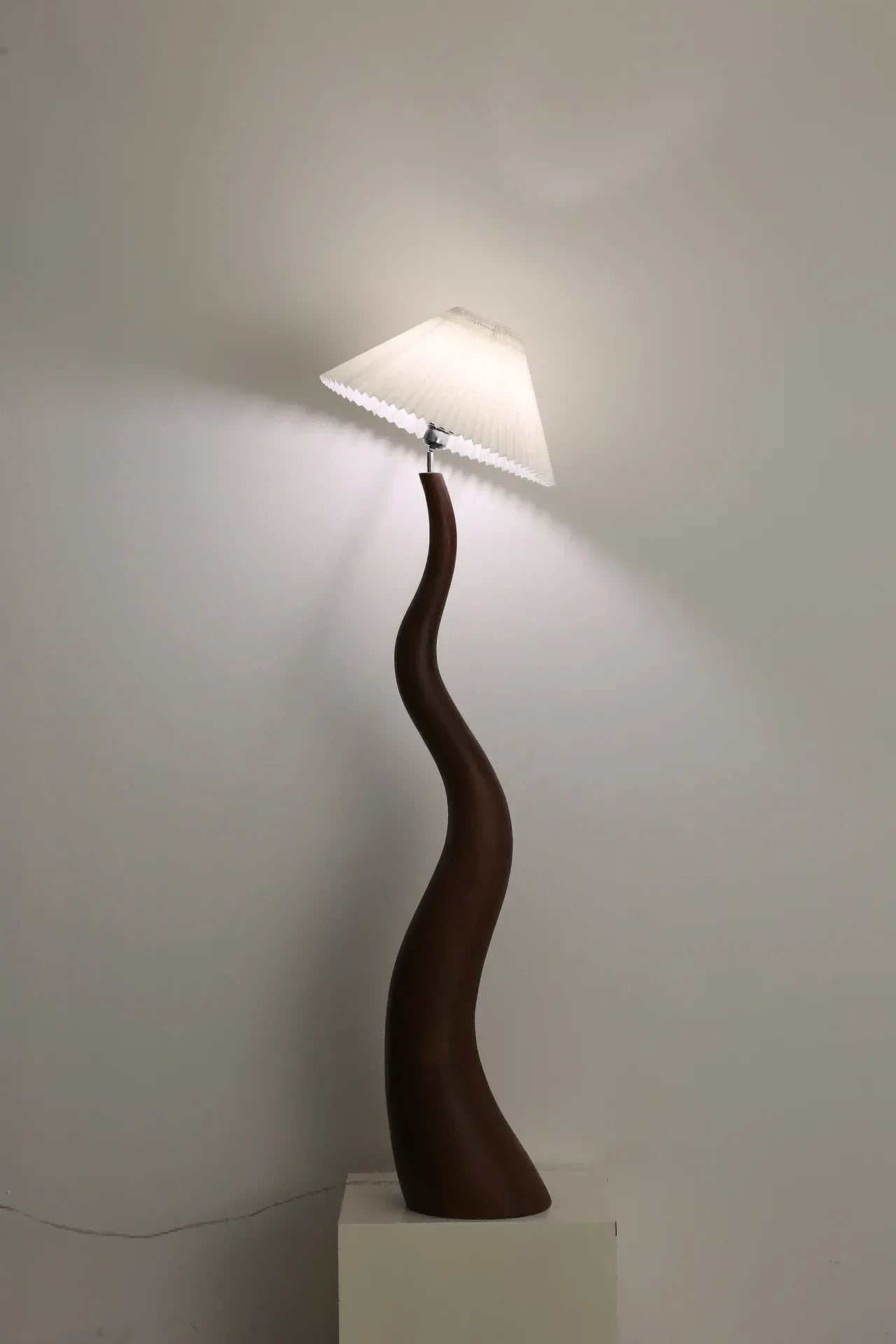 lampadaire courbé style nordique décoration haut de gamme champignon